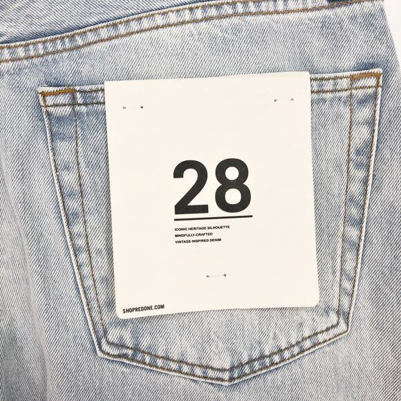 RE/DONE Women's 90's Low Slung Jeans 28 Vintage Playa Light Blue 100% Cotton NWT - Picture 10 of 13